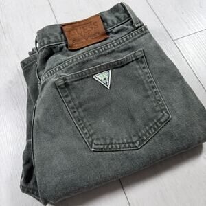 Vintage Guess Jeans Mens 38x33 Denim Classic Fit 90s Green Denim